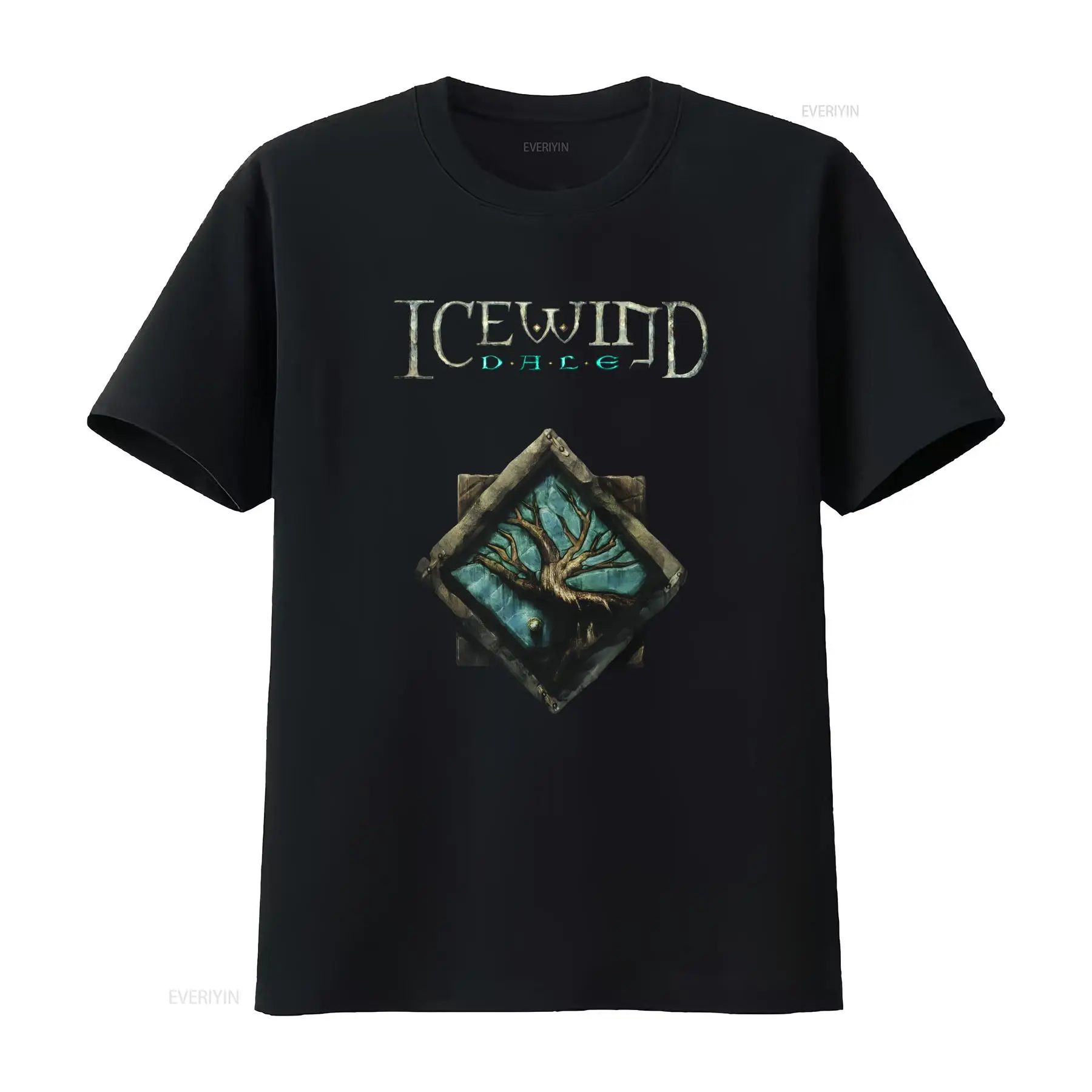 Retro Gaming Shirt - Icewind Dale Logo Classic Videogioco RPG