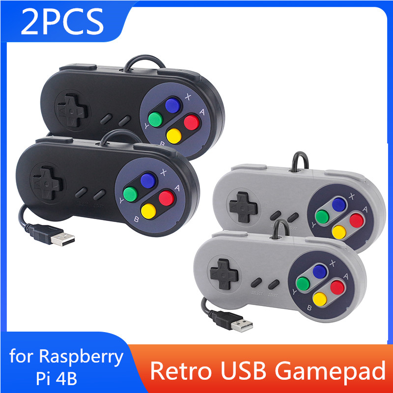 Retro Gaming With Raspberry Pi - Gamepad USB da 2 pezzi Joystick