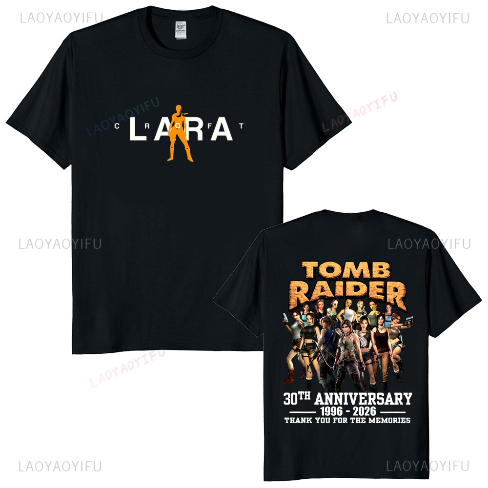 Retro Gaming Shirt - Tomb Raider 30th Anniversary T-shirt vintage