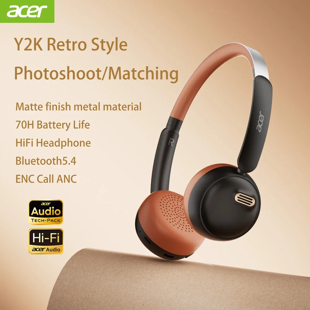Retro Gaming Headset - Cuffie Bluetooth Acer OHW111 Stile Retrò