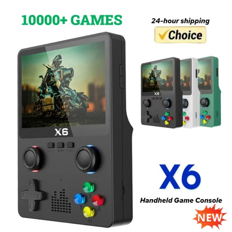 Retro Gaming X6 - Console di gioco portatile retrò X6