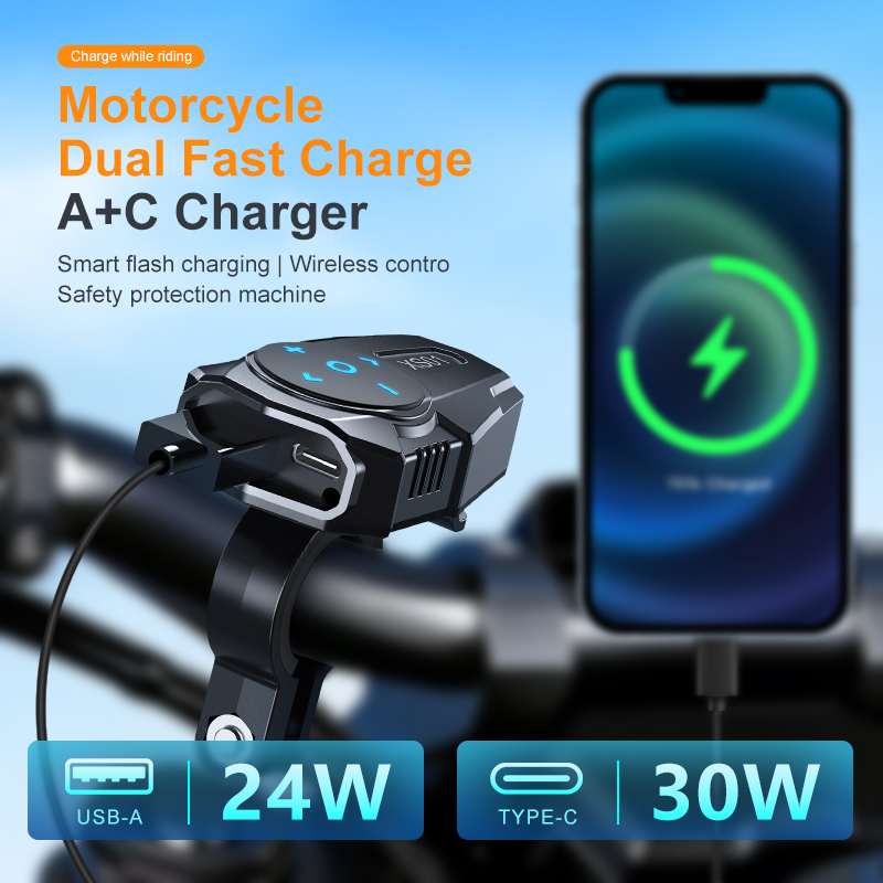 Controller Adapter Usb - Nuovo Caricatore USB per Manubrio Moto