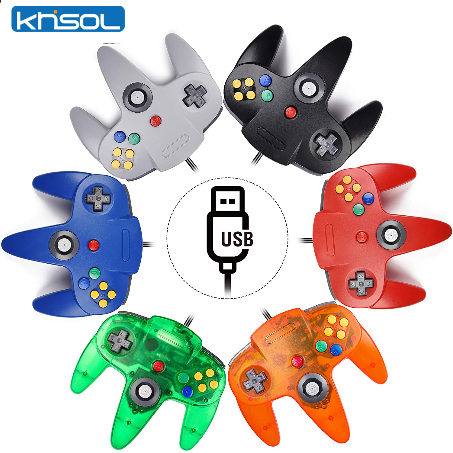 Retro Gaming Nintendo - Controller N64 Classico USB cablato remoto