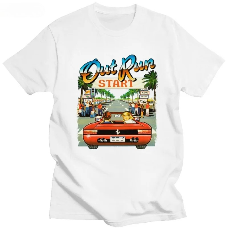 Retro Gaming Shirt - T-shirt per videogiochi da corsa arcade