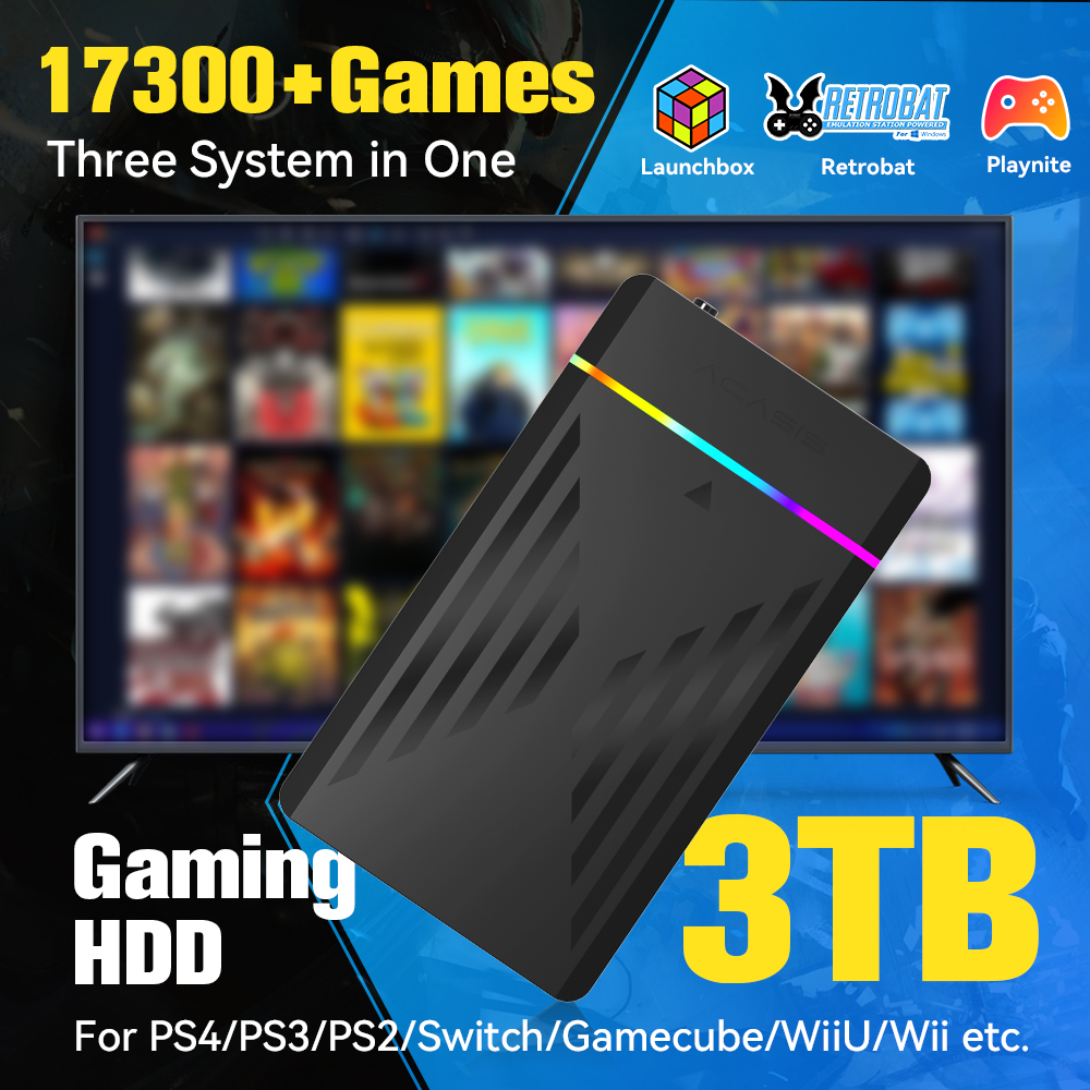 Retro Gaming Nintendo - HDD da gioco portatile da 3