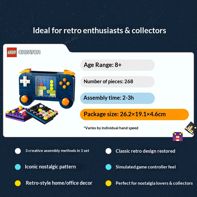 LEGO Creator 3in1 Blocchi da C - Retro Gaming Handhelds recensione e prezzo