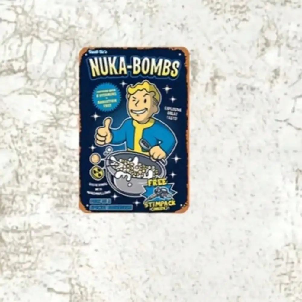 Targa in metallo Vault-Tec Nuk - Retro Gaming Vault recensione e prezzo